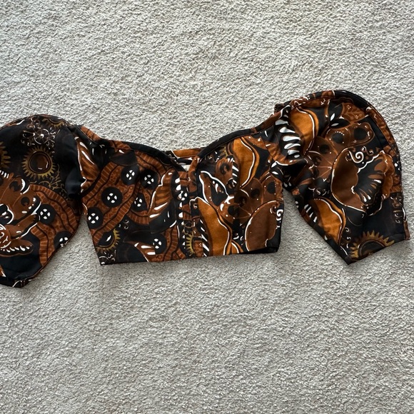 Mara Hoffman puff sleeve top - Picture 4 of 4